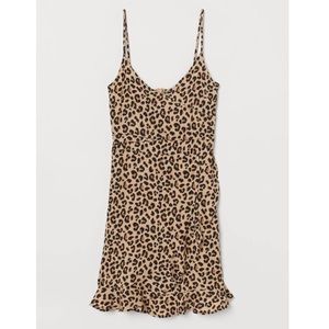 Mini Leopard Wrap Dress